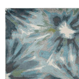 3' X 5' Teal Floral Area Rug - Homeroots