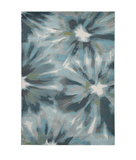 3' X 5' Teal Floral Area Rug - Homeroots