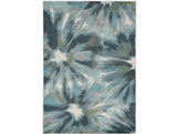 118 X 158 Teal Polypropylene Rug - Homeroots