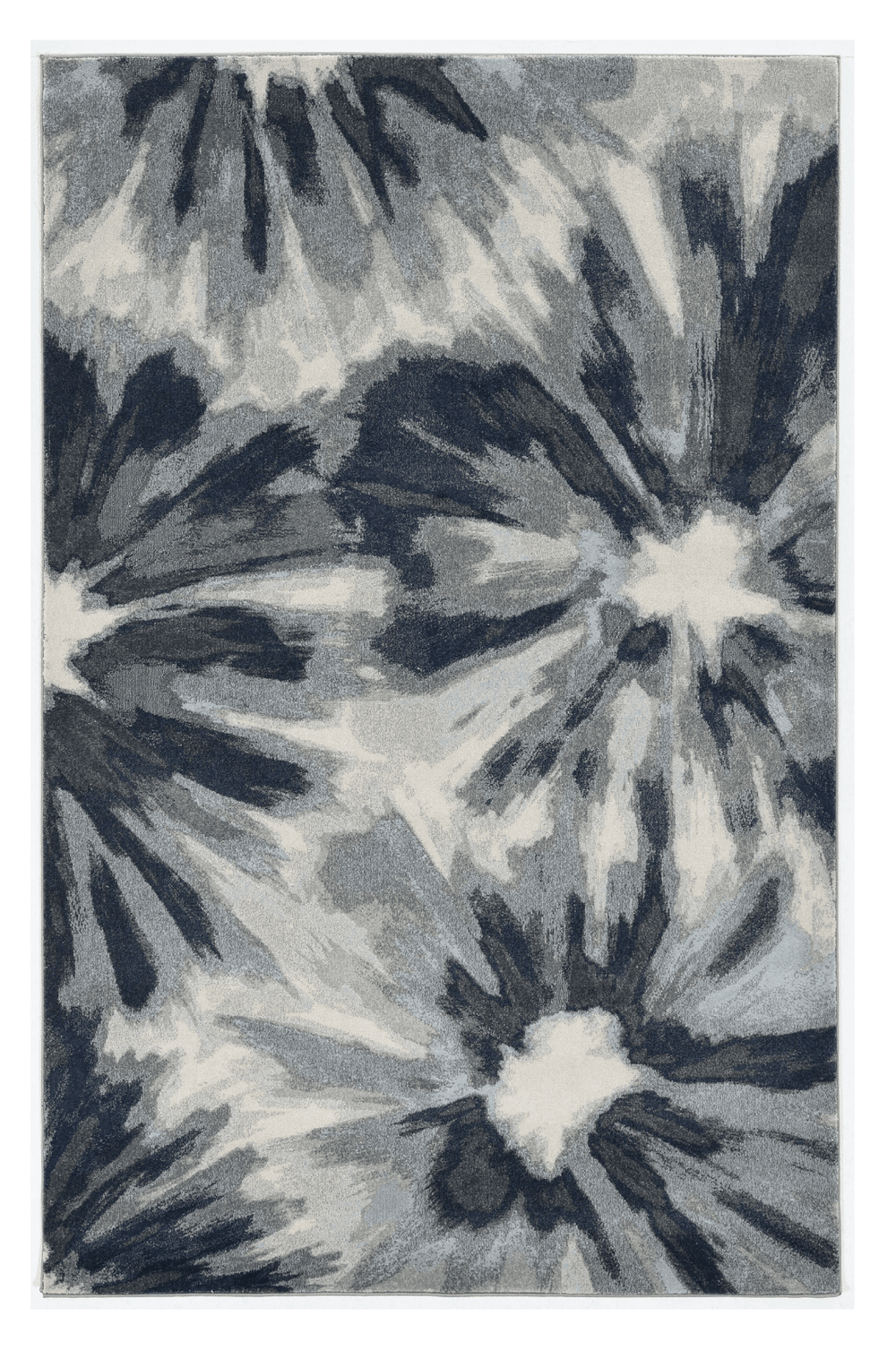 3' X 5' Ivory and Blue Floral Area Rug - Homeroots - Flyclothing LLC