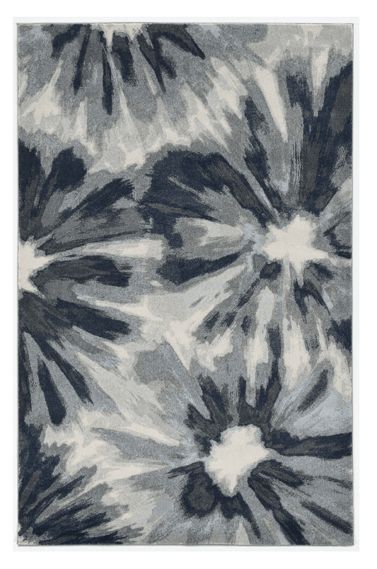 3' X 5' Ivory and Blue Floral Area Rug - Homeroots - Flyclothing LLC
