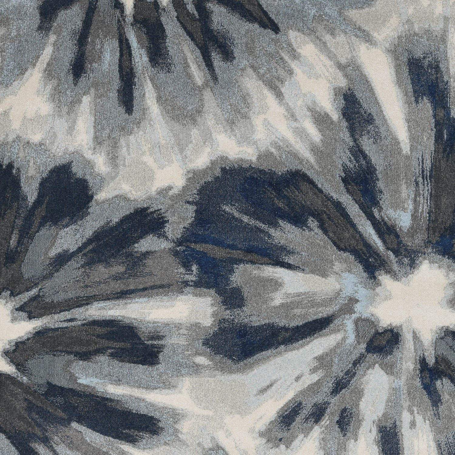 3' X 5' Ivory and Blue Floral Area Rug - Homeroots - Flyclothing LLC