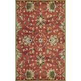 3' X 5' Sienna Medallion Vines Wool Rug - Homeroots