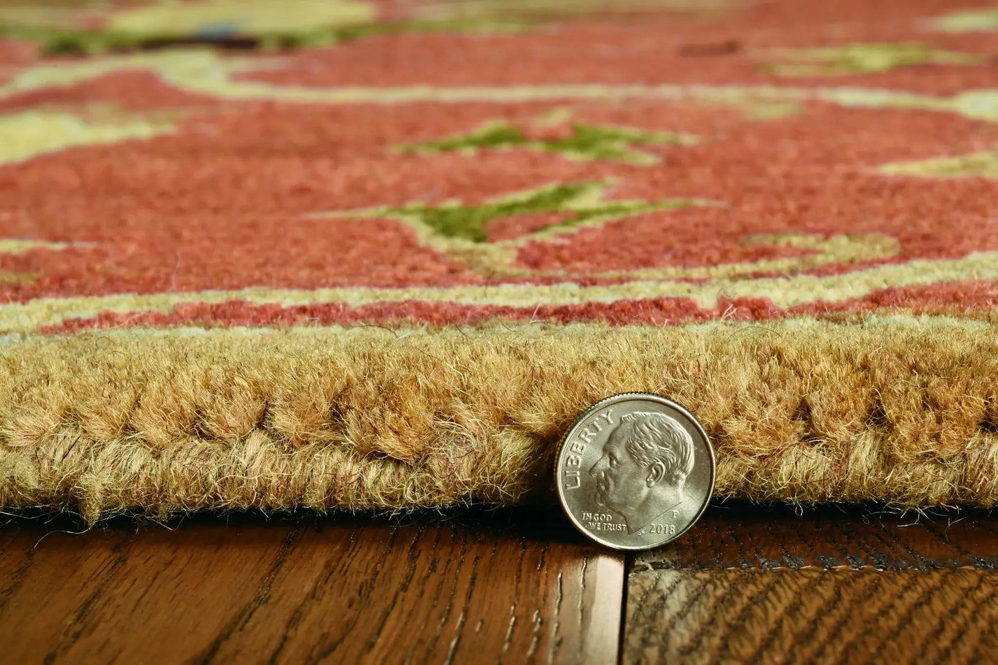9' X 13' Sienna Orange Hand Tufted Traditional Floral Allover Indoor Area Rug - Homeroots - Flyclothing LLC