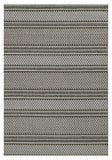 4' X 6' Gray Striped Area Rug - Homeroots
