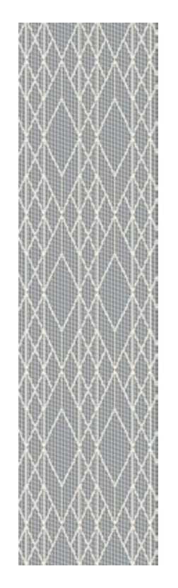 2' X 8' Grey Geometric Lines Runner Rug - Homeroots - Flyclothing LLC