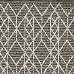 7' X 9' Gray Geometric Indoor Outdoor Area Rug