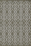8' X 10' Gray Geometric Indoor Outdoor Area Rug - Homeroots