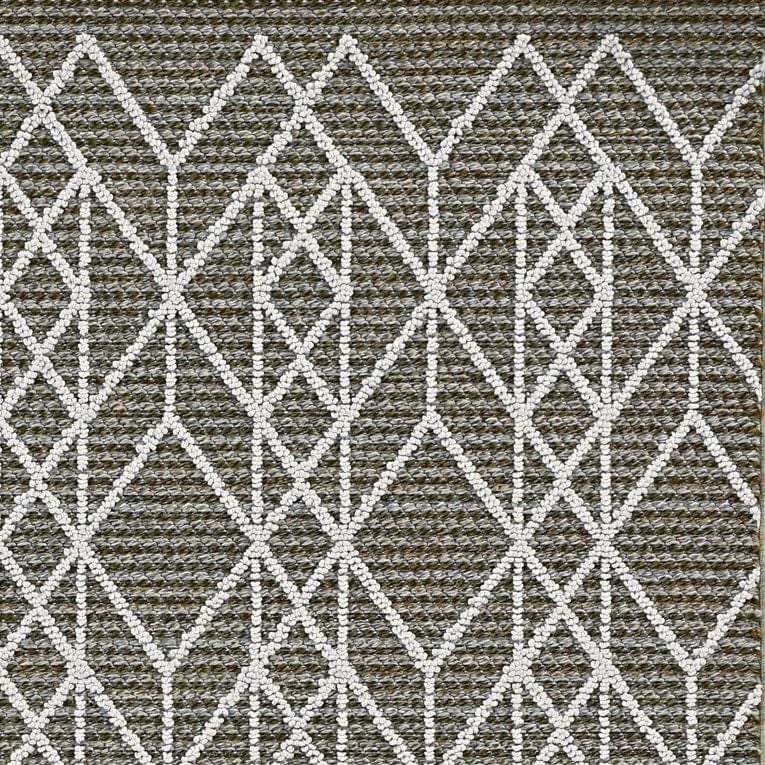8' X 10' Gray Geometric Indoor Outdoor Area Rug - Homeroots - Flyclothing LLC