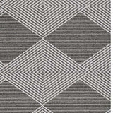 8' X 10' Gray and Ivory Geometric Area Rug - Homeroots - Flyclothing LLC