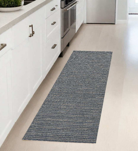2' X 8' Denim Industrial Runner Rug - Homeroots - Flyclothing LLC