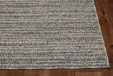 7' X 9' Denim Blue Abstract Indoor Outdoor Area Rug - Homeroots