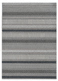 4' X 6' Taupe Striped Area Rug - Homeroots