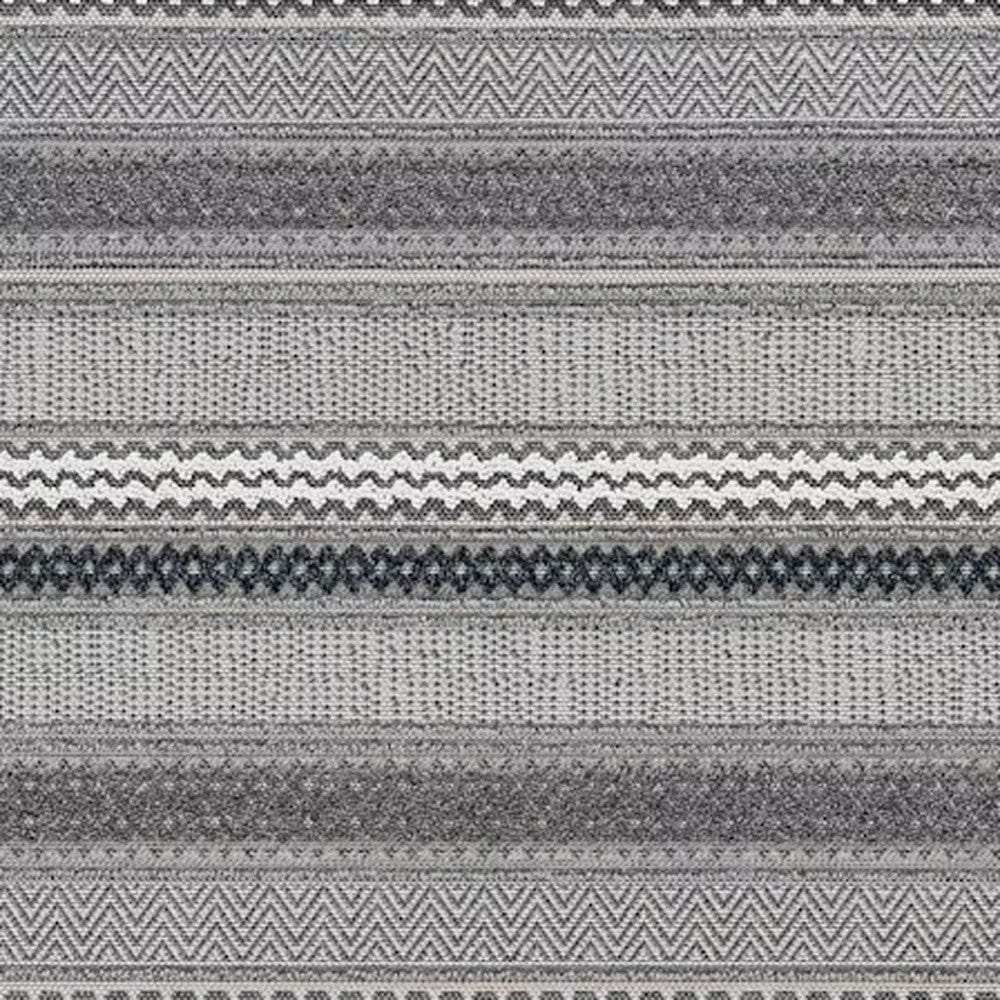 8' X 10' Taupe Striped Area Rug - Homeroots - Flyclothing LLC
