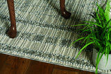 4' X 6' Gray Chevron Indoor Outdoor Area Rug - Homeroots - Flyclothing LLC