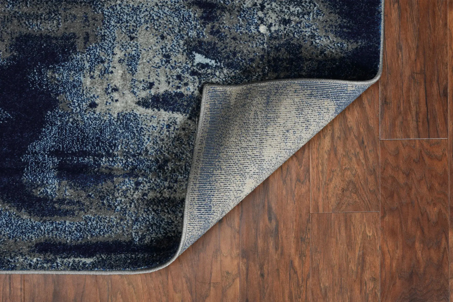 3' X 5' Ice Blue Abstract Brushstrokes Area Rug - Homeroots - Flyclothing LLC