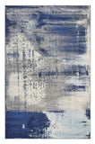 7' X 10' Ice Blue Machine Woven Abstract Indoor Area Rug - Homeroots