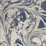3' X 5' Grey Blue Machine Woven Marble Indoor Area Rug - Homeroots