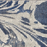 5' X 8' Grey Blue Machine Woven Marble Indoor Area Rug - Homeroots