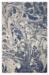 7' X 9' Grey Abstract Marble Design Indoor Area Rug - Homeroots - Flyclothing LLC