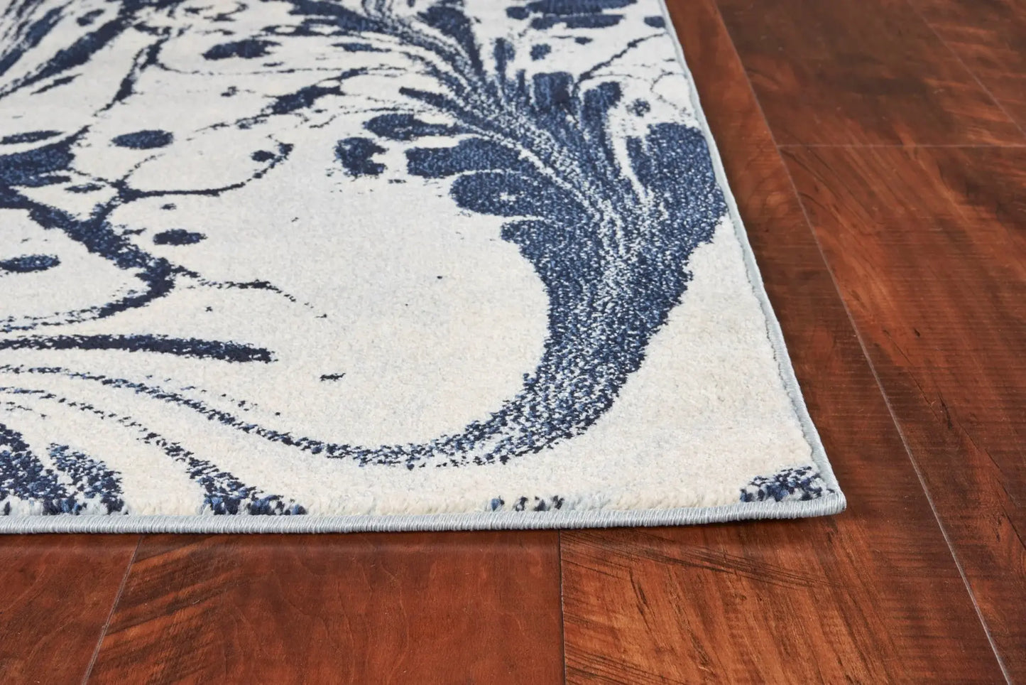 7' X 10' Blue Machine Woven Abstract Indoor Area Rug - Homeroots - Flyclothing LLC