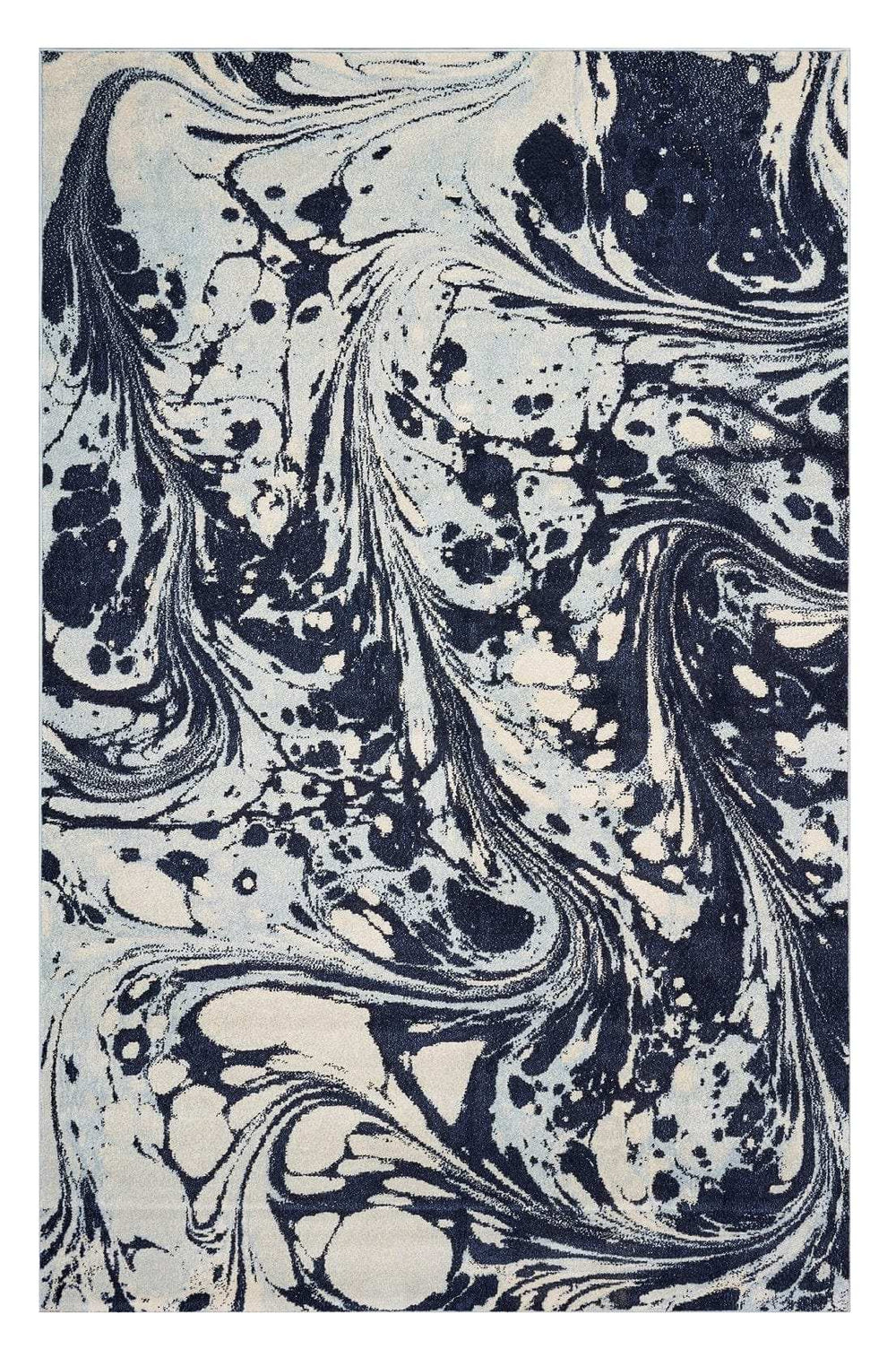 7' X 10' Blue Machine Woven Abstract Indoor Area Rug - Homeroots - Flyclothing LLC