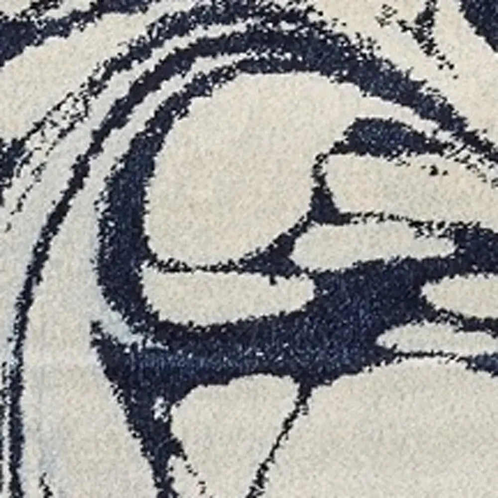 7' X 10' Blue Machine Woven Abstract Indoor Area Rug - Homeroots - Flyclothing LLC