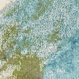 3' X 5' Teal Abstract Splashes Area Rug - Homeroots - Flyclothing LLC