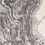 5' X 8' Ivory Grey Machine Woven Marble Indoor Area Rug - Homeroots - Flyclothing LLC
