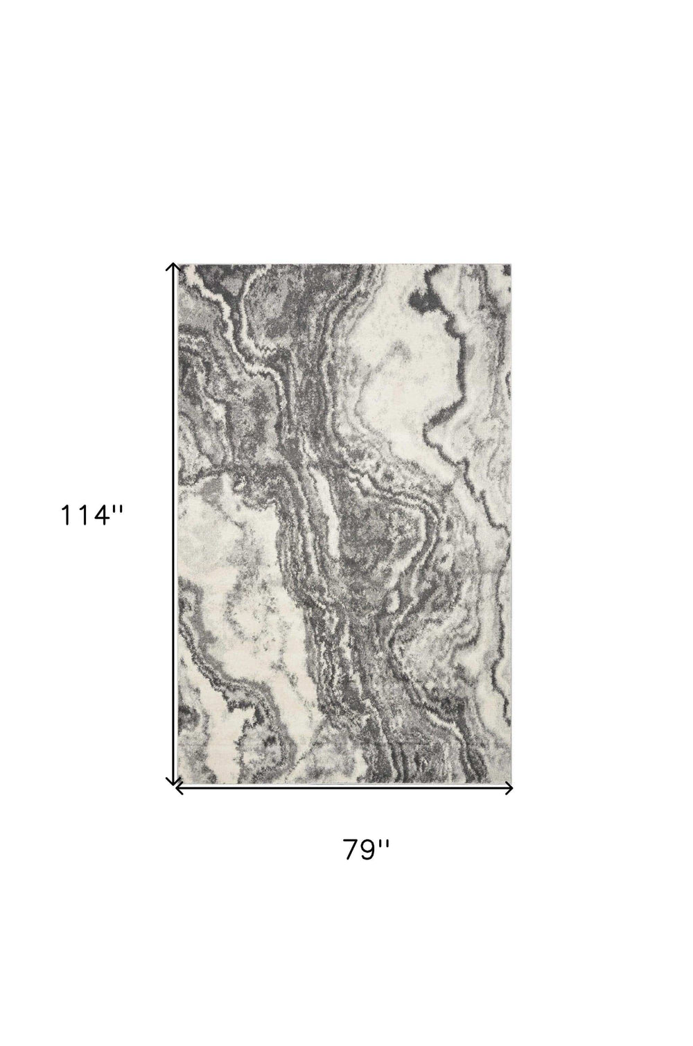 7' X 9' Ivory Shag Area Rug - Homeroots - Flyclothing LLC