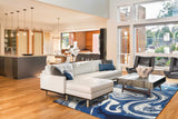 5' X 7' Blue Abstract Design Indoor Area Rug - Homeroots - Flyclothing LLC