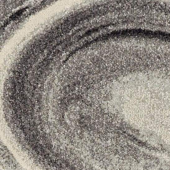 3' X 5' Grey Black Machine Woven Marble Indoor Area Rug - Homeroots - Flyclothing LLC