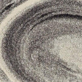 3' X 5' Grey Black Machine Woven Marble Indoor Area Rug - Homeroots - Flyclothing LLC