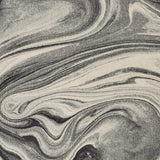 3' X 5' Grey Black Machine Woven Marble Indoor Area Rug - Homeroots - Flyclothing LLC