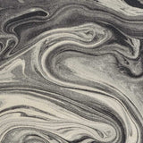 7' X 9' Grey Or Black Abstract Marble Design Indoor Area Rug - Homeroots - Flyclothing LLC