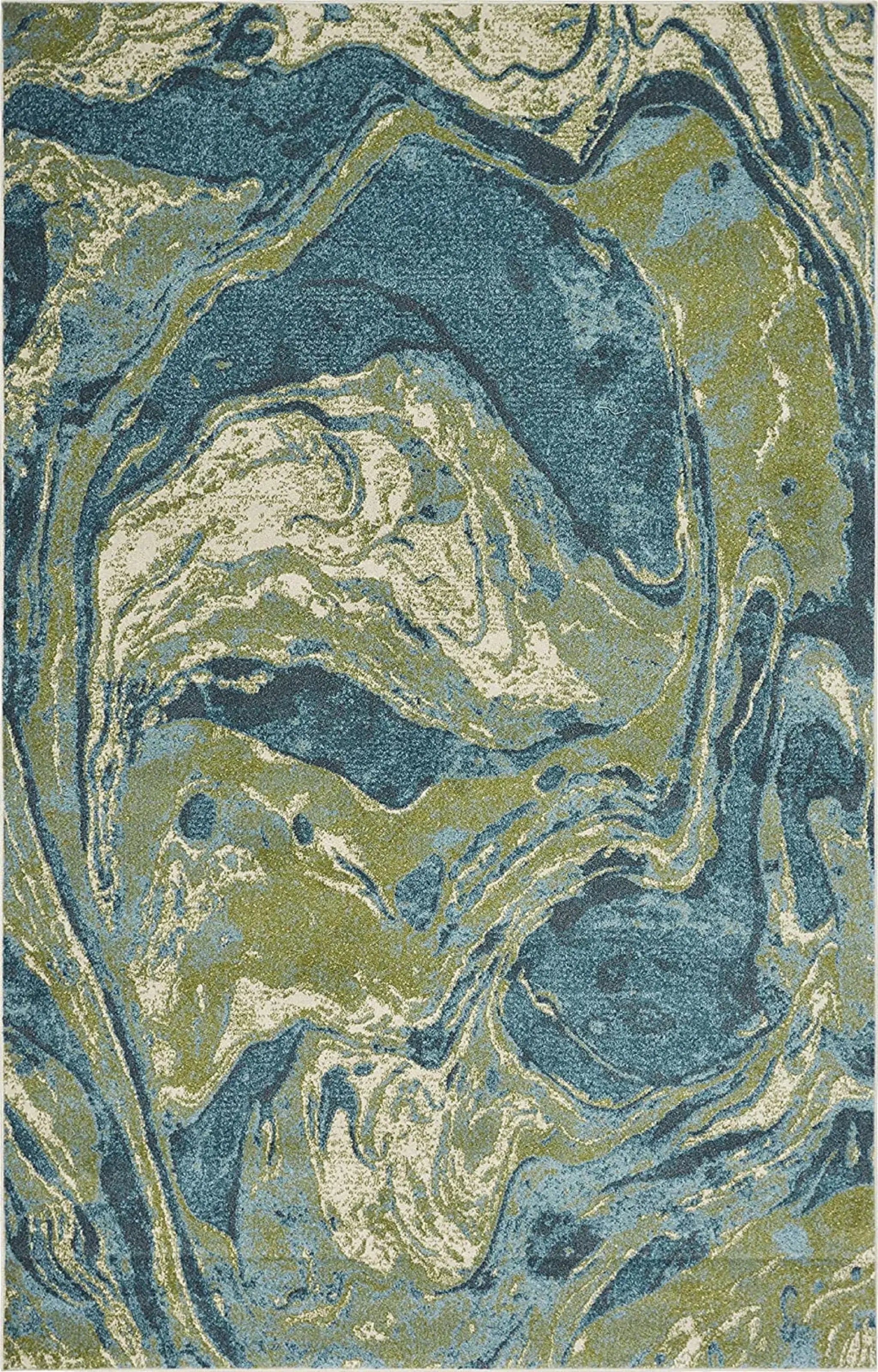 3' X 5' Multicoloured Abstract Shag Area Rug - Homeroots - Flyclothing LLC
