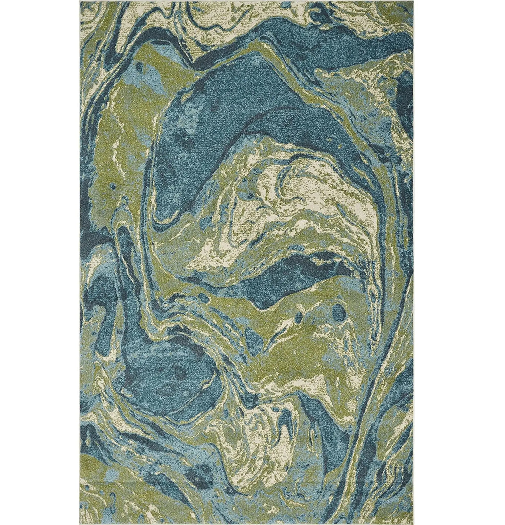 3' X 5' Multicoloured Abstract Shag Area Rug - Homeroots - Flyclothing LLC