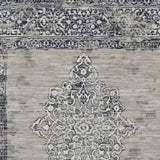 5' X 8' Charcoal and Gray Medallion Area Rug - Homeroots - Flyclothing LLC