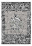 5' X 8' Charcoal and Gray Medallion Area Rug - Homeroots - Flyclothing LLC