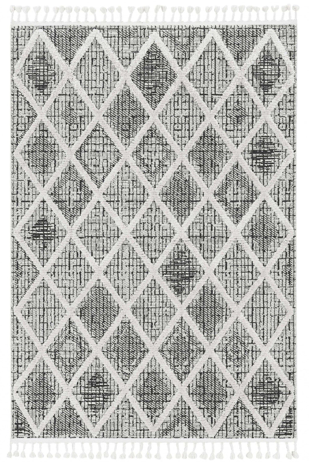 12' X 15' Charcoal Geometric Area Rug - Homeroots - Flyclothing LLC