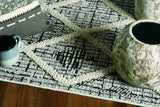 12' X 15' Charcoal Geometric Area Rug - Homeroots - Flyclothing LLC