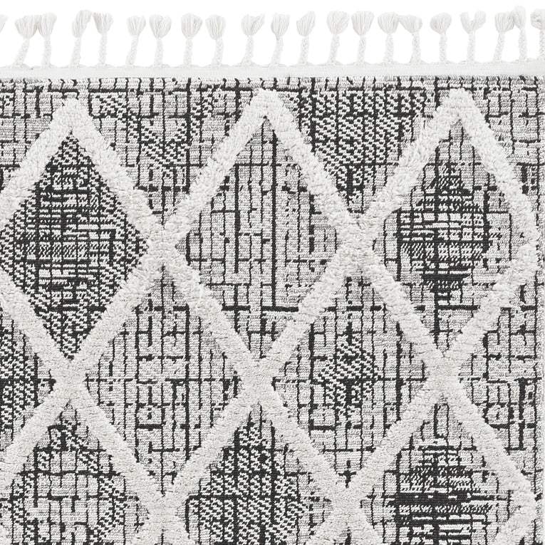 12' X 15' Charcoal Geometric Area Rug - Homeroots - Flyclothing LLC