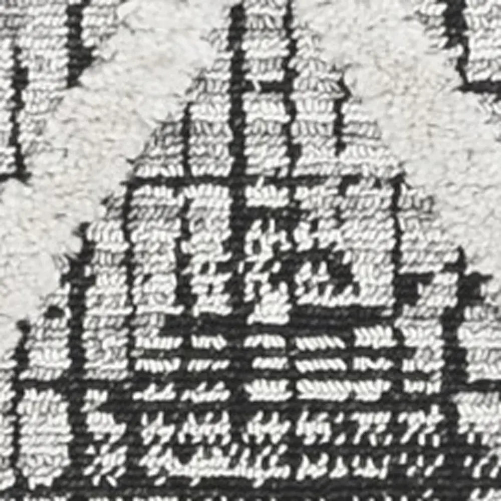 3' X 5' Charcoal Geometric Area Rug - Homeroots - Flyclothing LLC