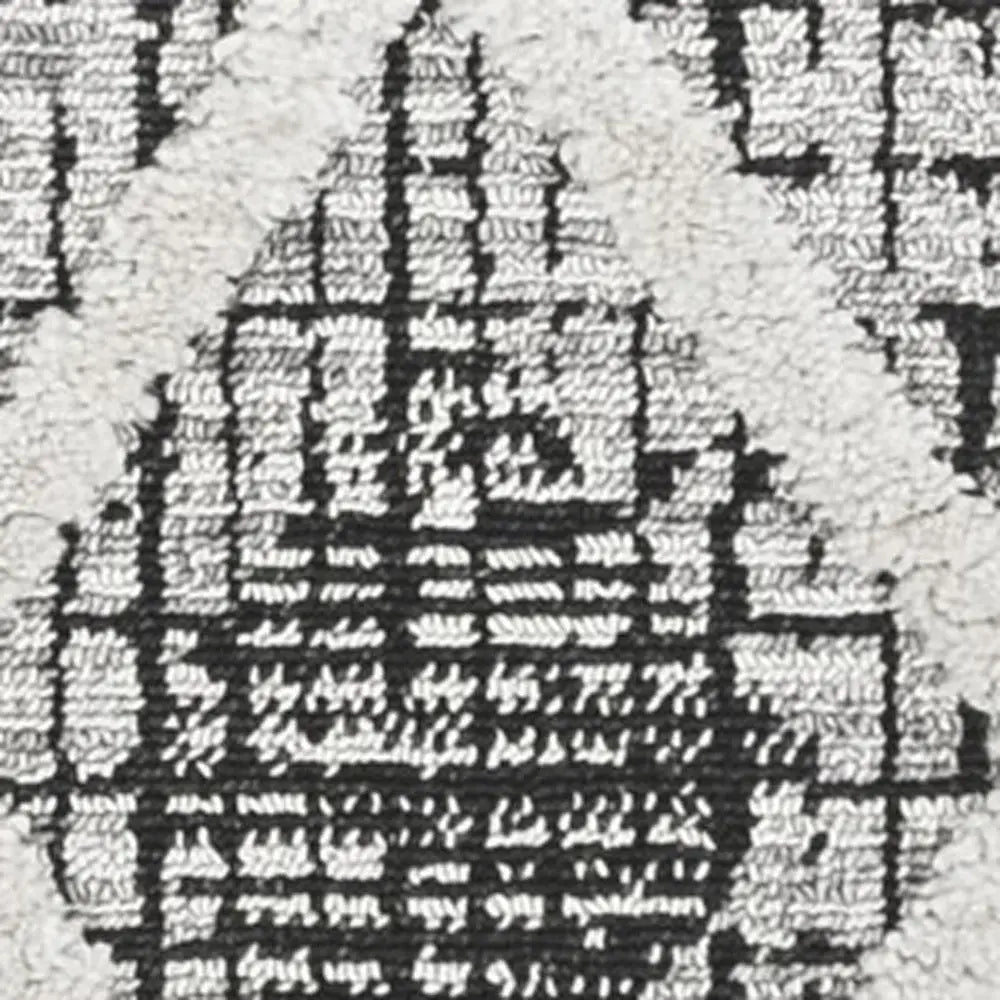3' X 5' Charcoal Geometric Area Rug - Homeroots - Flyclothing LLC