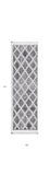 5' X 8' Charcoal Geometric Area Rug - Homeroots