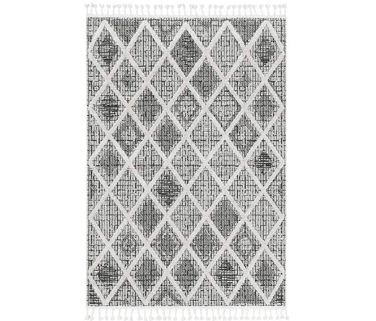 105 X 156 Charcoal Polyester Rug - Homeroots - Flyclothing LLC