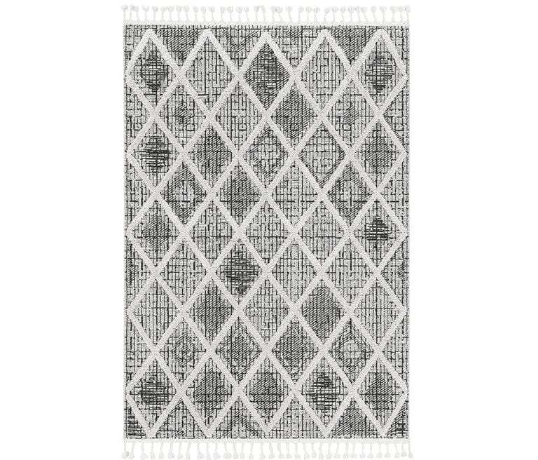 105 X 156 Charcoal Polyester Rug - Homeroots - Flyclothing LLC