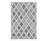 105 X 156 Charcoal Polyester Rug - Homeroots