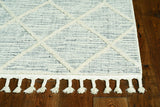 12' X 15' Gray and Ivory Geometric Area Rug - Homeroots - Flyclothing LLC