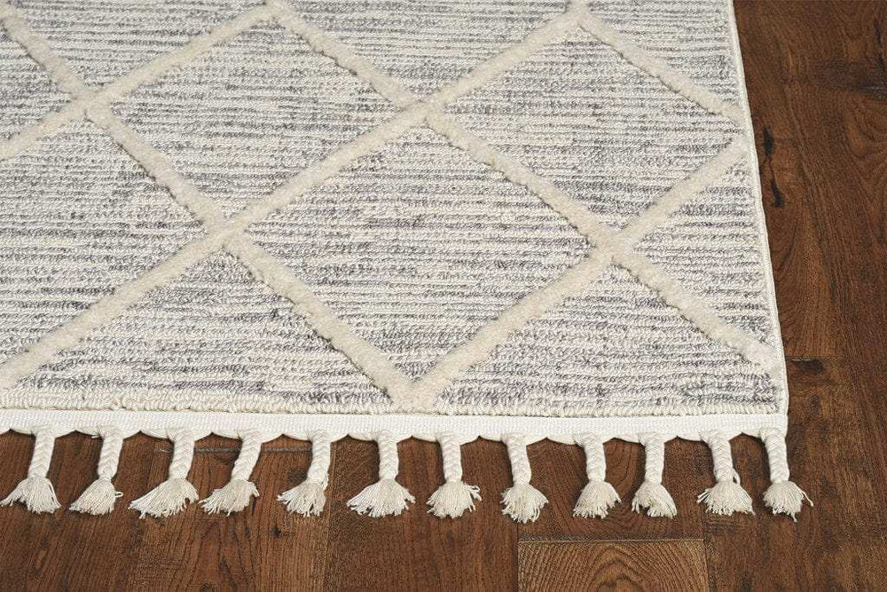 3' X 5' Ivory Geometric Area Rug - Homeroots - Flyclothing LLC